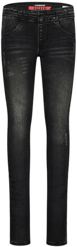 VINGINO skinny jegging BRACHA black vintage Jeans Zwart Meisjes Stretchdenim 146